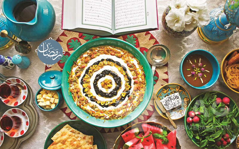مصرف همه گروه های غذایی در ماه رمضان