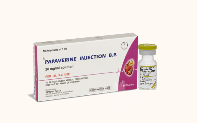 عوارض آمپول پاپاورین (papaverine)