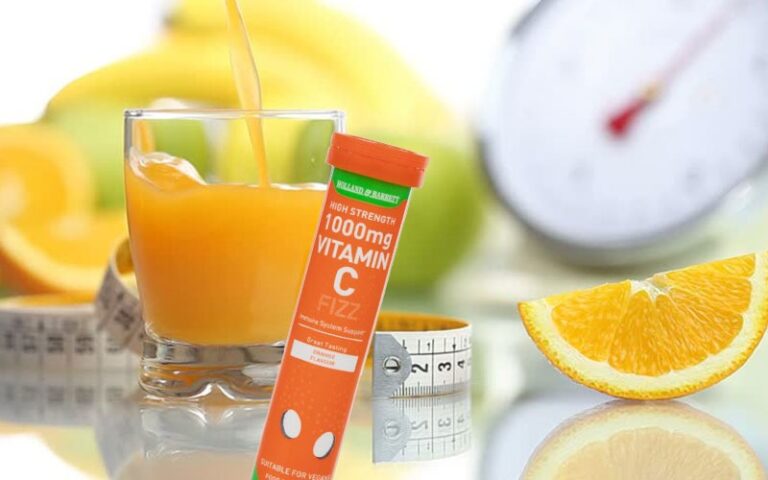 قرص جوشان ویتامین C و چاقی