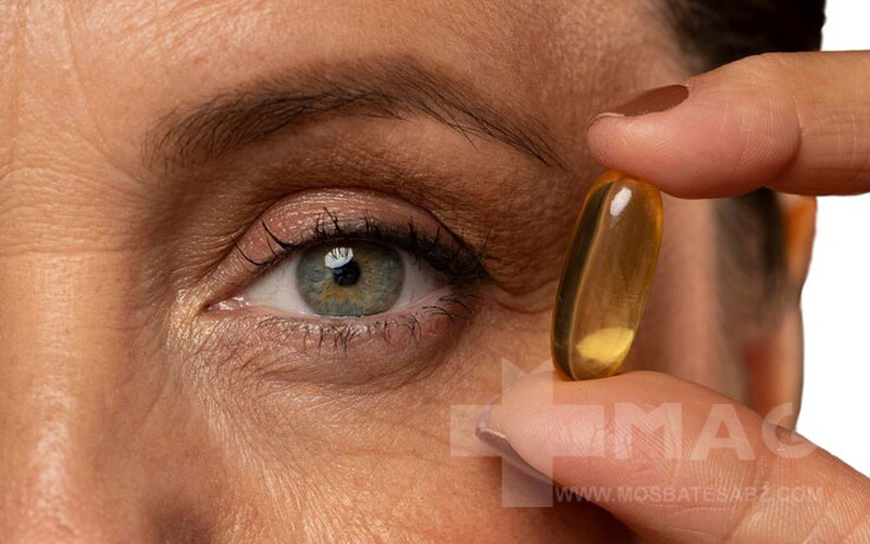 کپسول امگا 3 برای دور چشم