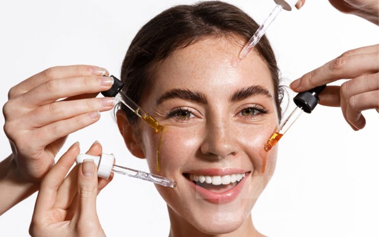 پوست شفاف با سرم ویتامین سی