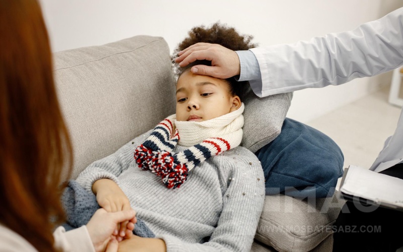 استراحت برای درمان تب کودکان