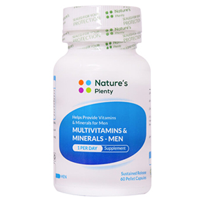 کپسول مولتی ویتامین و مینرال آقایان نیچرز پلنتی