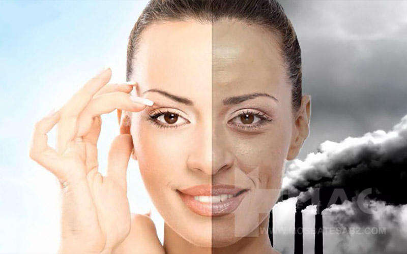 تاثیر آلودگی هوا بر پوست
