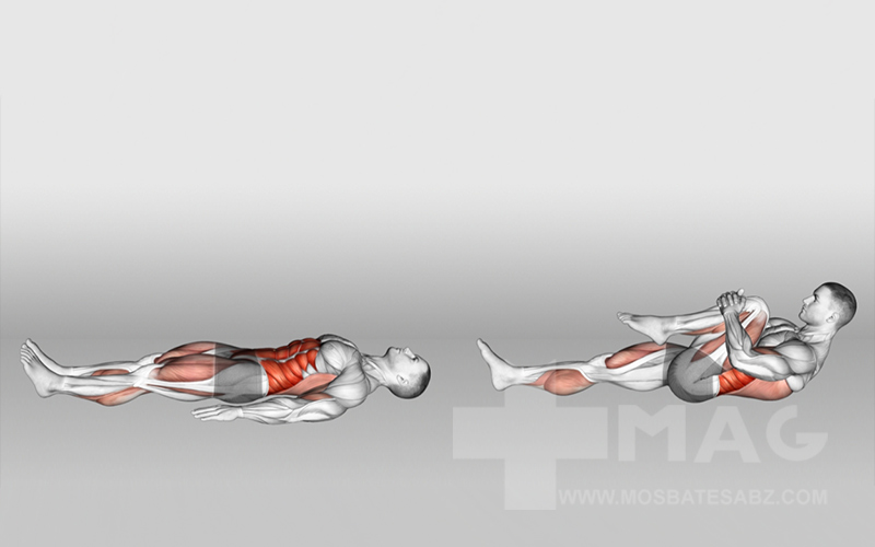 کشش زانو به سینه