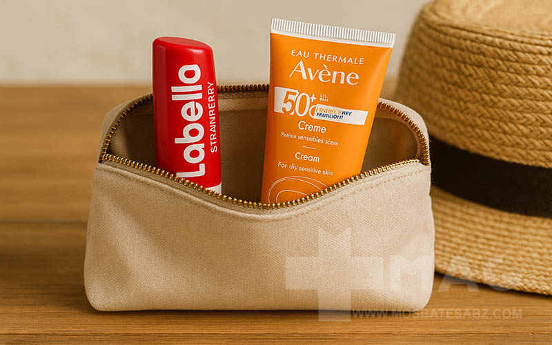 بالم لب و ضد آفتاب هر دو از صورت و لب