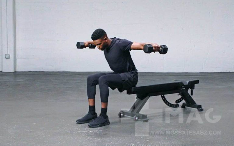 نشر خم دمبل نشسته