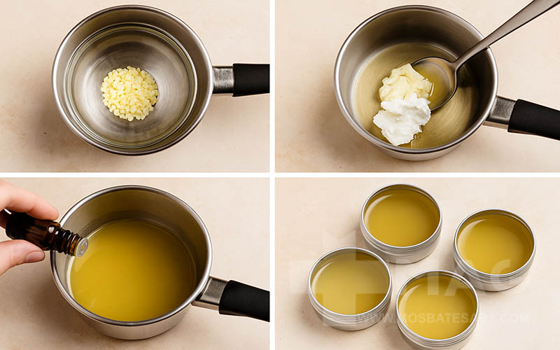 ابزار و مواد لازم برای ساخت بالم لب خانگی