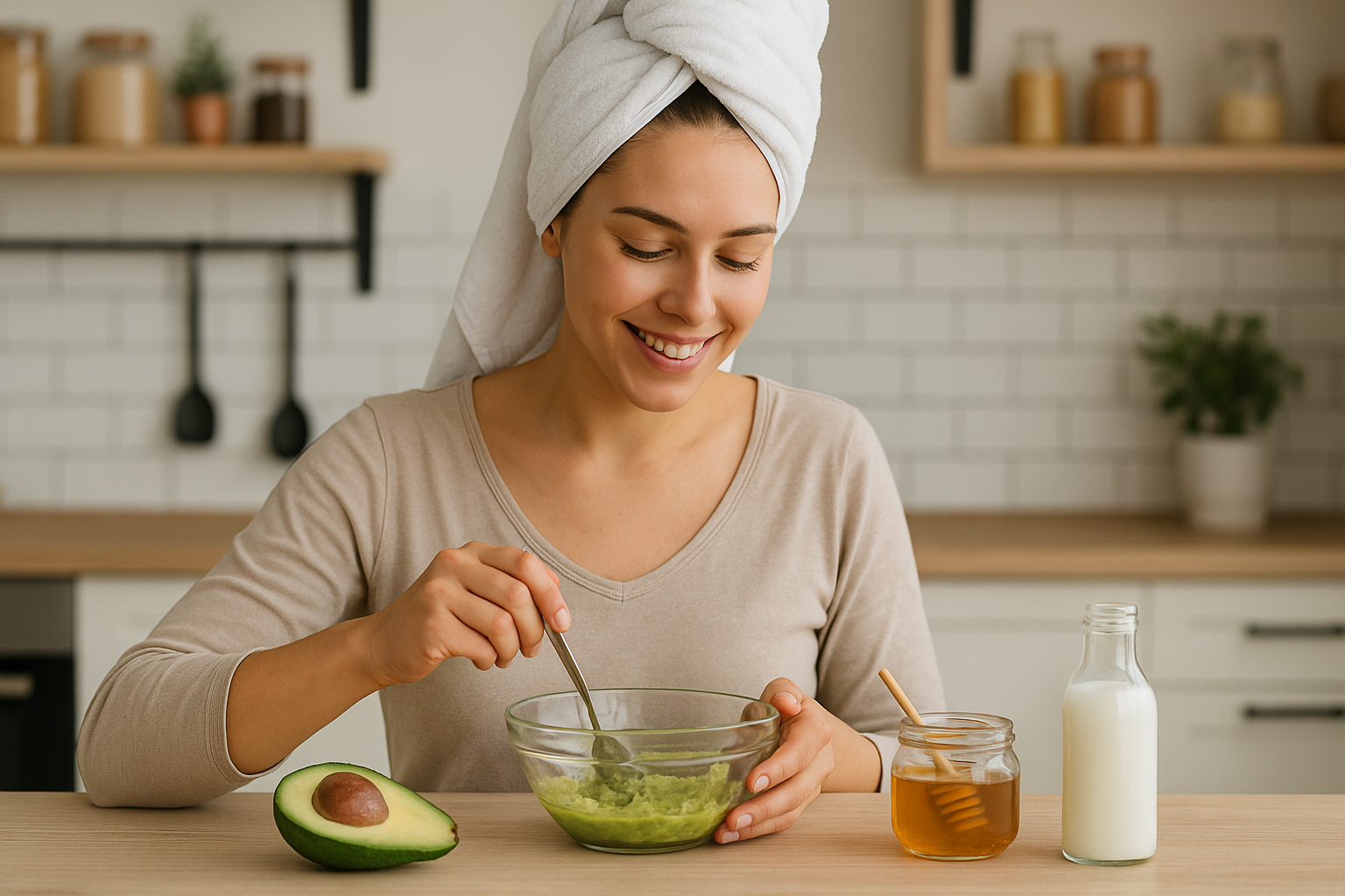 ساخت ماسک مو در خانه