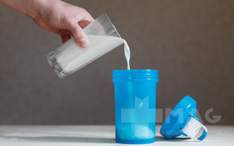 کراتین با شیر