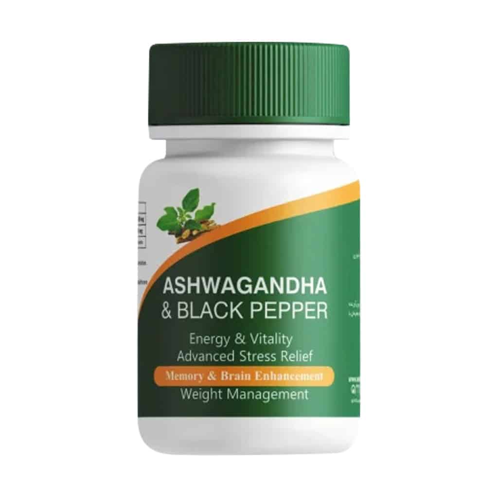 کپسول آشواگاندا و فلفل سیاه آمیتیس نیک دارو 60 عدد