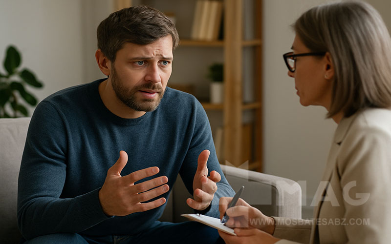 مراجعه به متخصص(وقتی اضطراب ادامه دارد)