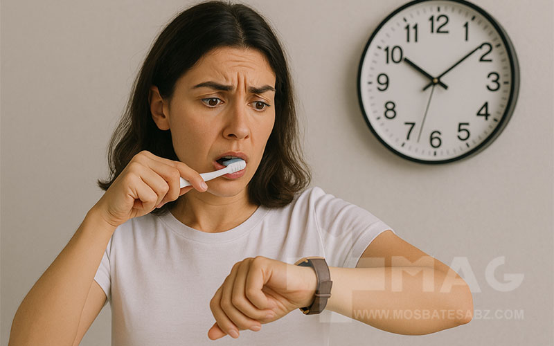 مدت زمان مسواک زدن
