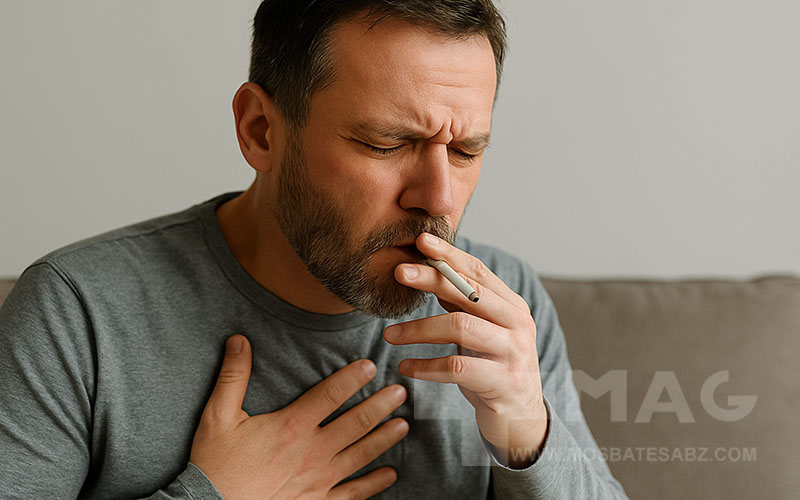 از دلایل بروز عفونت ریه می تواند سیگار اشاره کرد