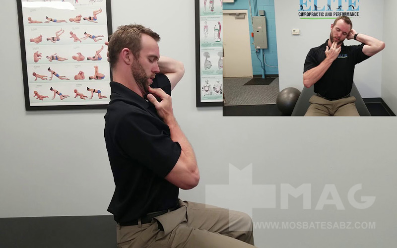 حرکات اصلاحی گردن ، کشش عضلات زیرجمجمهای