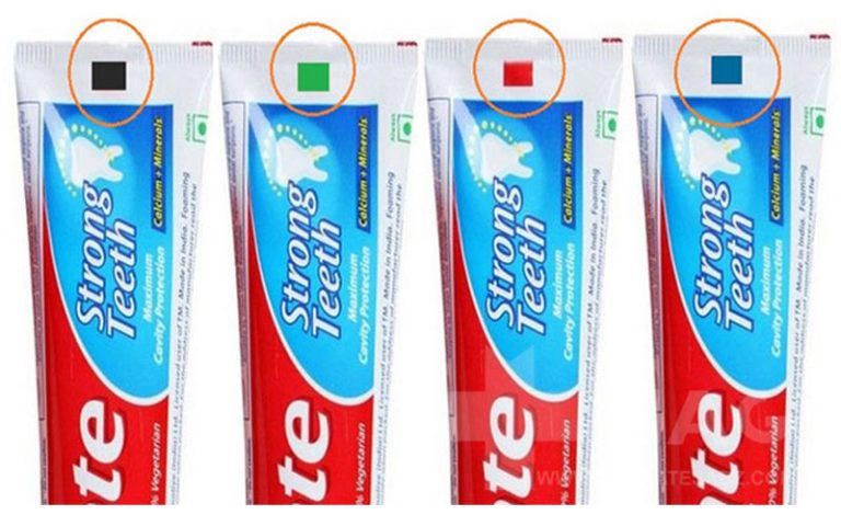 انواع خمیر دندان بر اساس رنگ