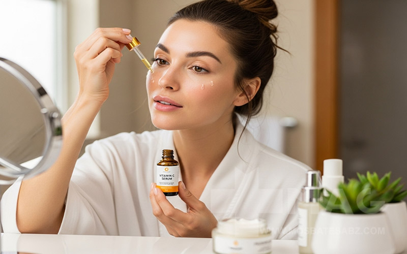 روش صحیح استفاده و ماساژ سرم ویتامین سی