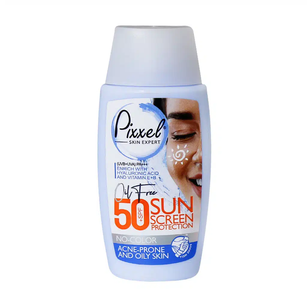 کرم ضد آفتاب SPF50 پیکسل مناسب پوست چرب و جوش دار 50 میلی لیتر - بژ رز گلد