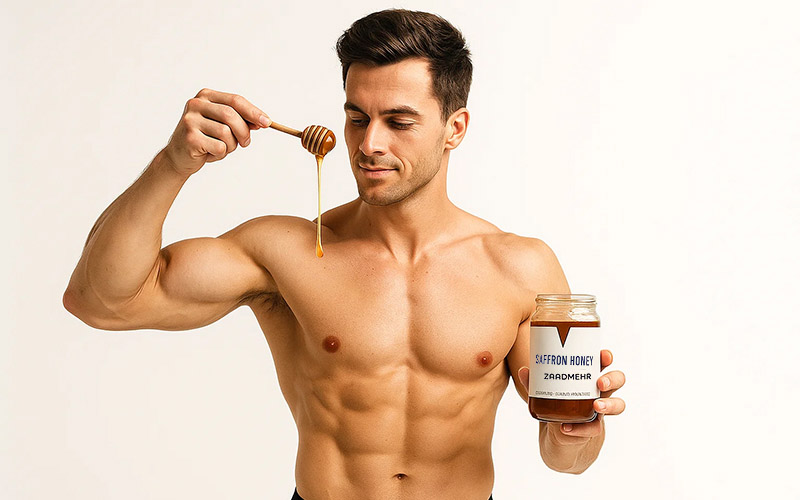 عسل زعفران برای تقویت جنسی و بهبود رابطه زناشویی