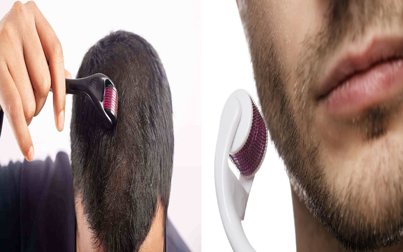 درمارولر برای کاهش ریزش مو و ریش