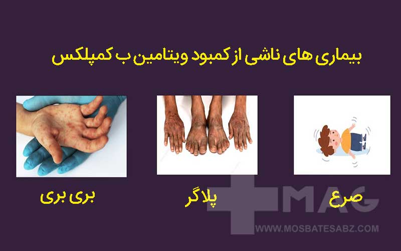 بیماری های ناشی از کمبود ویتامین ب کمپلکس