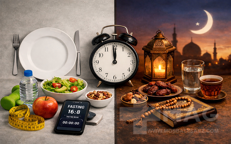 تفاوت رژیم فستینگ با روزه ماه رمضان
