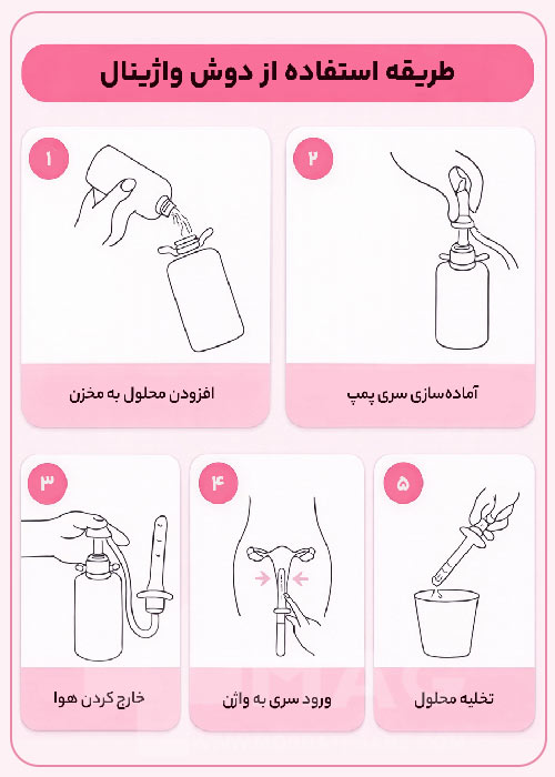 طریقه استفاده از دوش واژینال