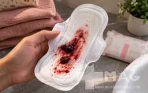 لخته خون گوشتی در پریود