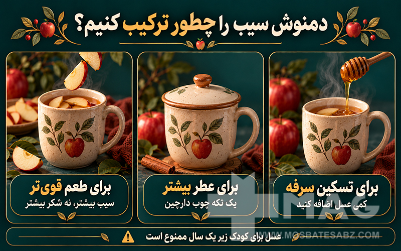 دمنوش سیب را چطور بنوشیم؟