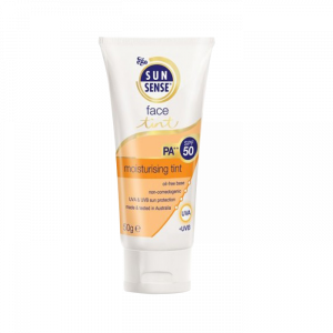 کرم ضد آفتاب سان سنس رنگی ایگو SPF50 مناسب پوست های مختلط و چرب ۵۰گرم