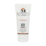 کرم ضد آفتاب رنگی SPF50 مدیلن مناسب پوست های معمولی و خشک