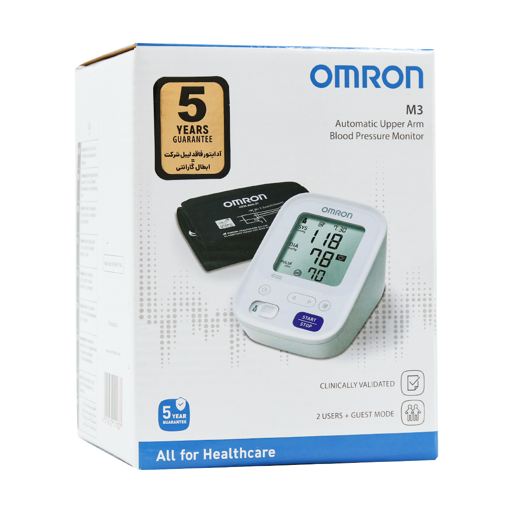 Omron M3 Automatic Blood pressure Monitor قیمت فشارسنج بازویی امرون مدل M3
