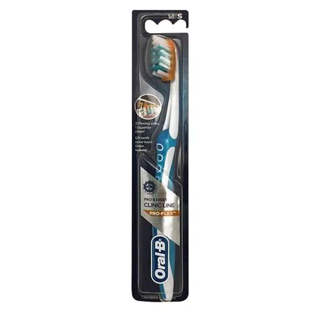 Oral-B-Pro-Expert-Clinic-Line-Pro-Flex-Toothbrush.jpg.webp مسواک پرو اکسپرت کلینیک لاین پروفلکس اورال بی با فرچه نرم
