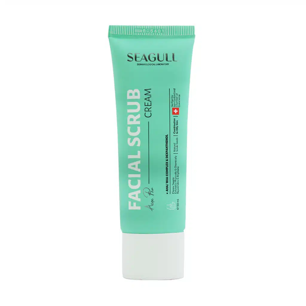 Seagull-Facial-Scrub-50-ml-1.jpg.webp پاک کننده اسکراب سی گل مناسب انواع پوست ۵۰ میلی لیتر