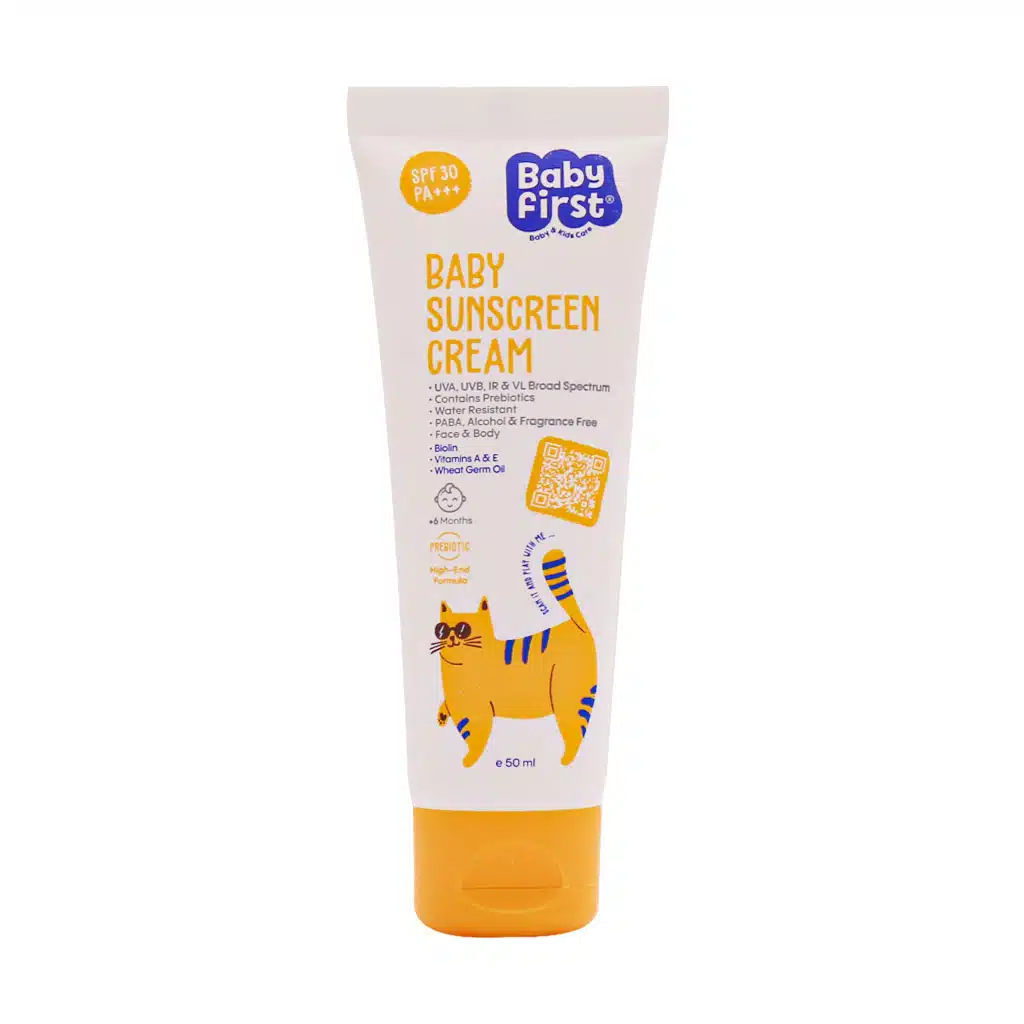 کرم ضد آفتاب کودکان SPF30 بیبی فرست ۵۰ میلی لیتر
