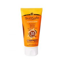 کرم ضد آفتاب SPF35 رنگی فاقد چربی سان سیف