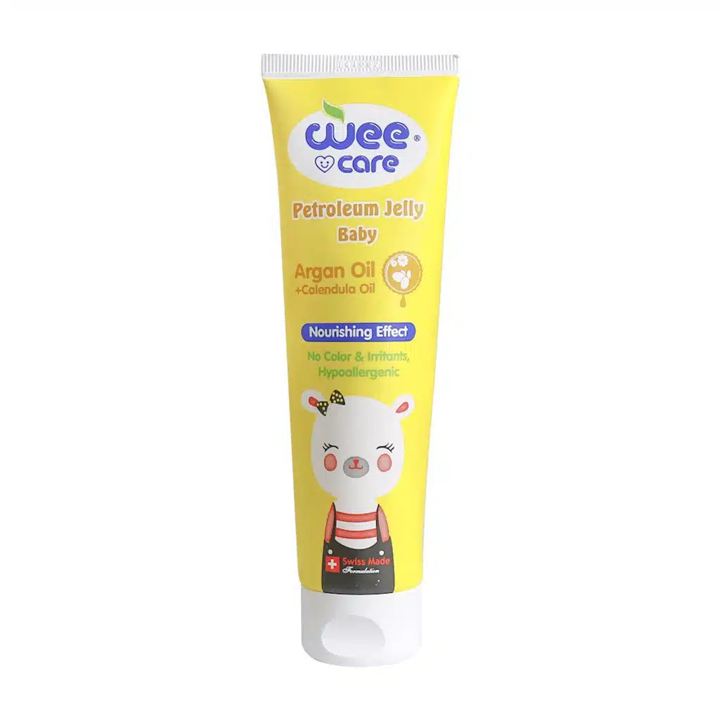 Wee-Care-Petroleum-Jelly-Baby-Arganoil-100-ml.jpg.webp وازلین ژله ای کودک وی کر حاوی روغن آرگان ۱۰۰ میلی لیتر