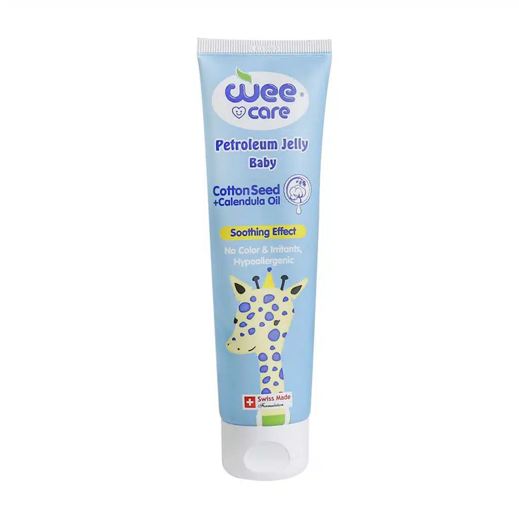 Wee-Care-Petroleum-Jelly-Baby-Cottonseed-Oil-100-ml.jpg.webp وازلین ژله ای کودک وی کر حاوی روغن پنبه دانه ۱۰۰ میلی لیتر