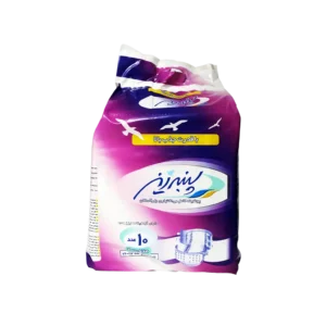 پوشینه کامل بی اختیاری بزرگسالان سایز متوسط پنبه ریز ۱۰ عددی