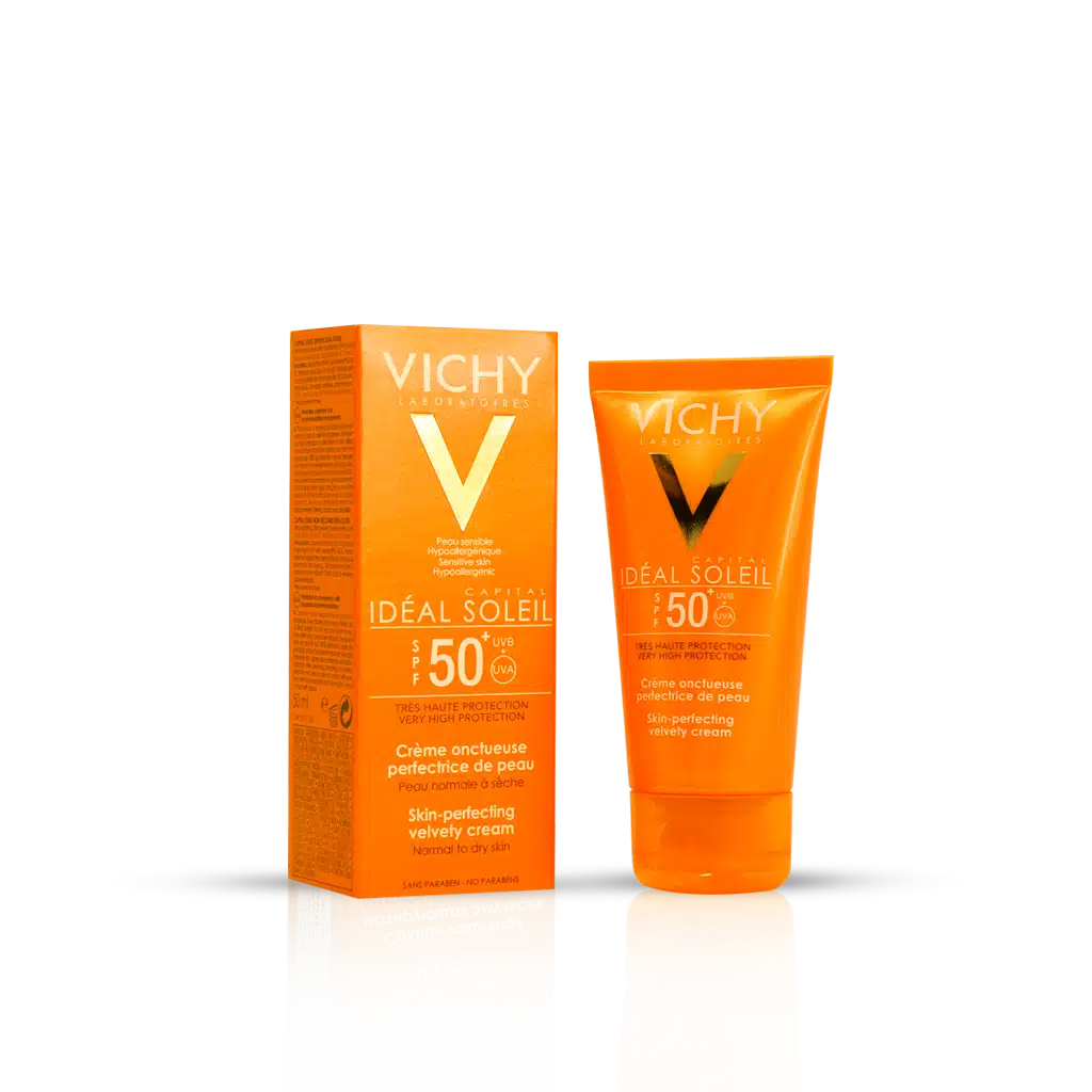 0026798_0.jpeg.webp کرم ضد آفتاب ویشی مدل velvety با +SPF50 مناسب پوست های معمولی و خشک ۵۰ میلی لیتر