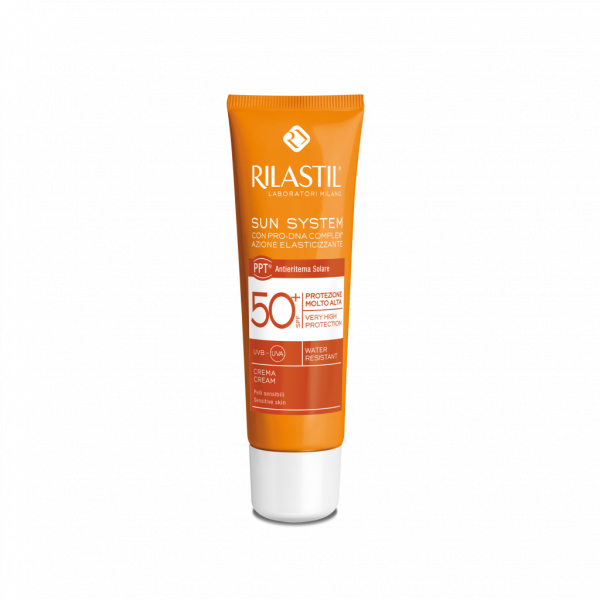 کرم ضد آفتاب ریلاستیل +SPF50 مناسب پوست های معمولی تا خشک ۵۰ میلی لیتر