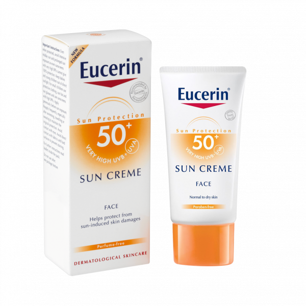 کرم ضد آفتاب پوست خشک اوسرین SPF50 حجم ۵۰ میلی لیتر