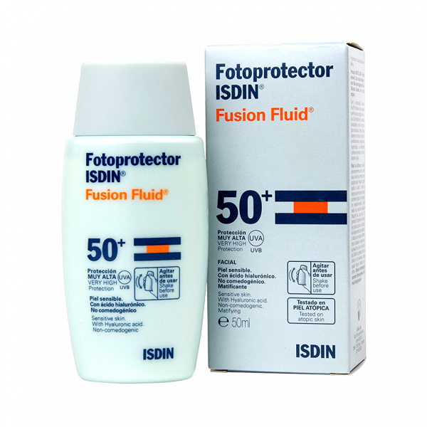فلوئید ضد آفتاب فیوژن ایزدین SPF50 حجم ۵۰ میلی لیتر
