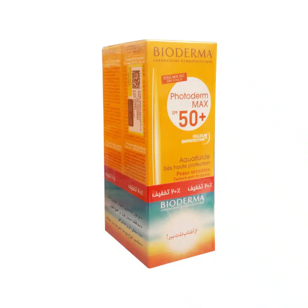 002-1.jpg.webp پک 2 عددی فلوئید ضد آفتاب فتودرم مکس آکوا ⁺SPF50 بایودرما مناسب پوست های چرب تا مختلط