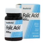 قرص فولیک اسید ۴۰۰ میکروگرم هلث اید