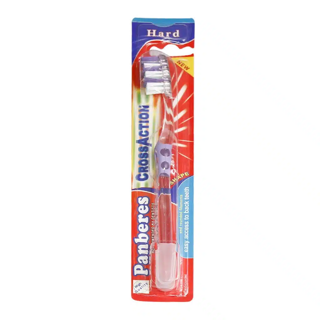 Panberes-Cross-Action-Model-Toothbrush.jpg.webp مسواک پنبه ریز مدل کراس اکشن با برس سخت