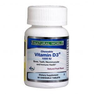 قرص جویدنی ویتامین D3 نچرال ورلد
