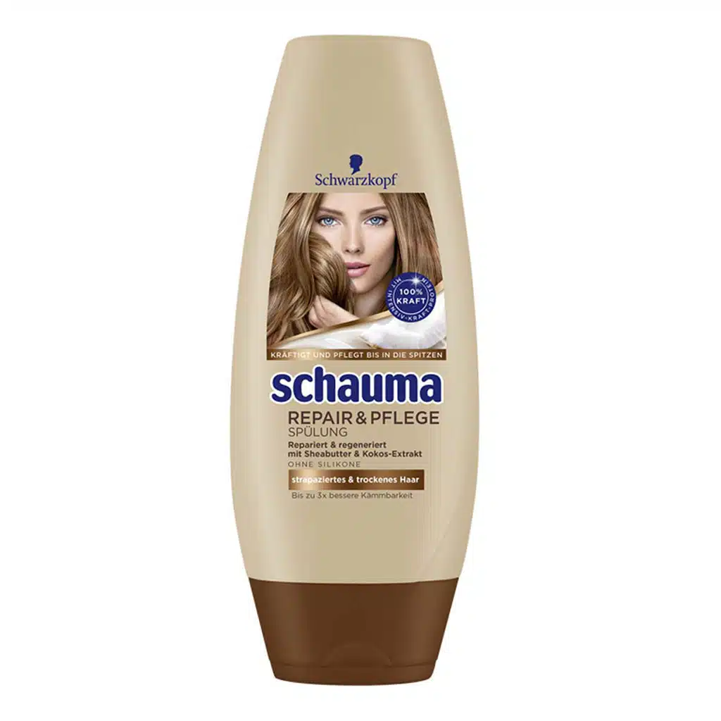 Schauma-Repair-and-Pflege-Spulung-250-ml.jpg.webp نرم کننده مو شوما نرم کننده و ترمیم کننده 250 میلی لیتر