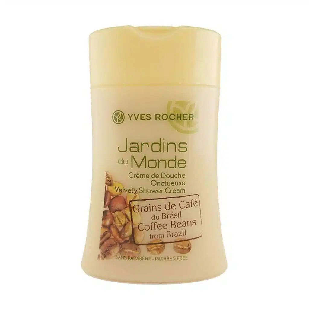 Yves-Rocher-Jardins-du-Monde-Shower-Gel-Coffee-200-ml.jpg.webp شامپو بدن با رایحه قهوه برزیلی ایوروشه 200 میلی لیتر