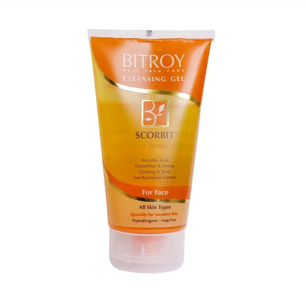 Bitroy-Cleansing-Gel-Containing-Vitamin-C-150-ml.jpg.webp ژل پاک کننده صورت بیتروی حاوی ویتامین C